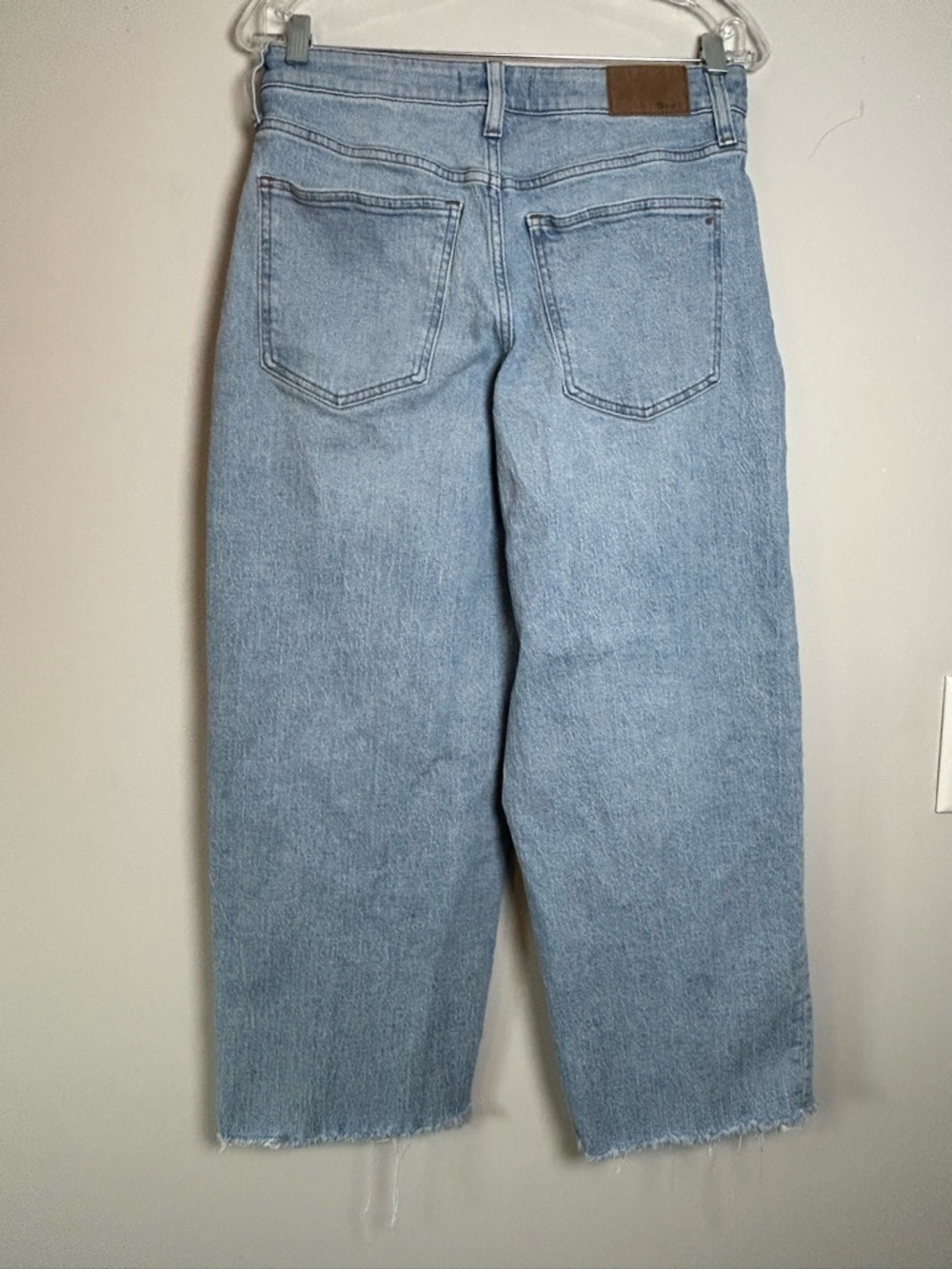 Madewell curvy perfect vintage wide leg crop jeans size 28 light wash high rise - Picture 5 of 13